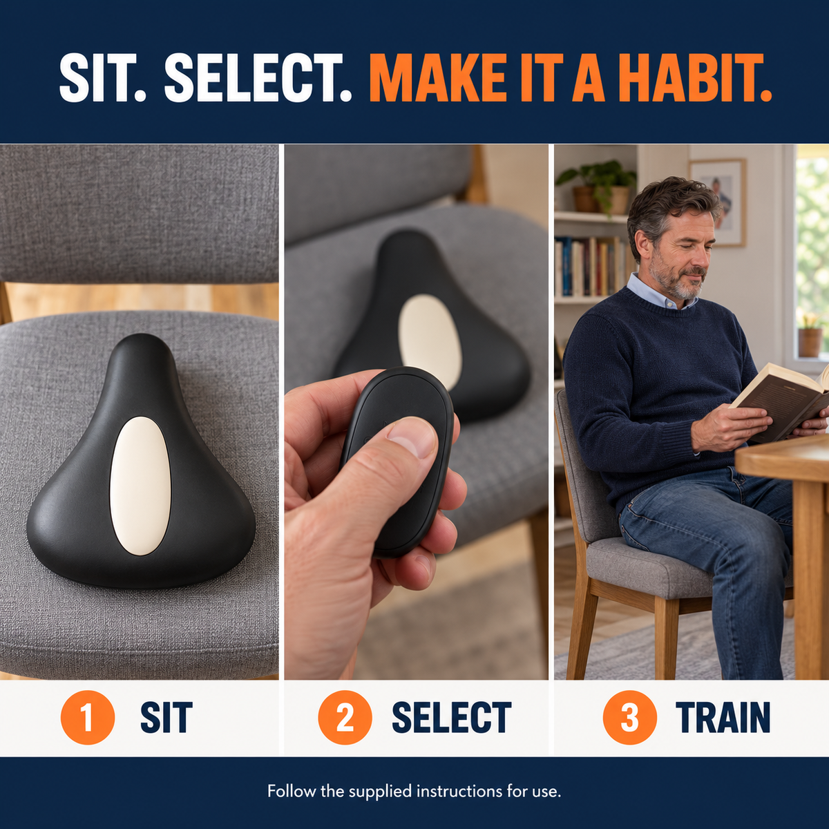 FEMRA placement and seated use in three steps